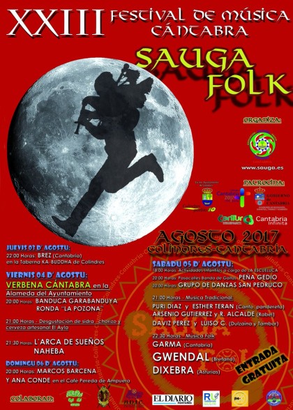 Turismo Cantabria - Turismo Cultural - Año Jubilar Lebaniego - Concierto - gratuito- festival- música folk- sauga folk- Colindres