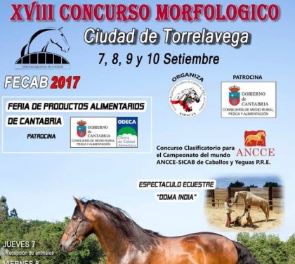 Turismo Cantabria - Año Jubilar Lebaniego - torrelavega- Concurso Morfológico Ciudad de Torrelavega- caballos- doma- espectacuelo ecuestre- ANCCE-SICAB