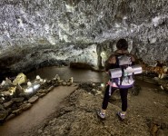 Peregrinos en la Cueva el Soplao