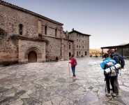 Etapa 3.Cabañes-Santo Toribio.Peregrinos en el Monasterio de Santo Toribio